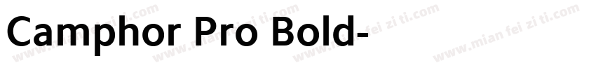 Camphor Pro Bold字体转换